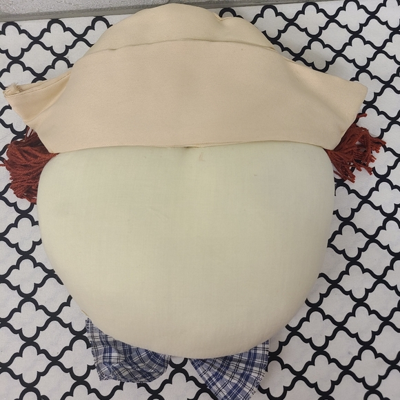 New Primitive Rag Doll Head Pillow Decorations Decor - Picture 3 of 9